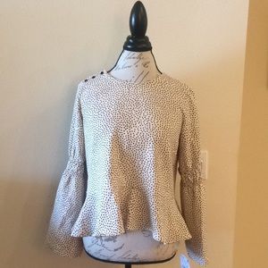 Beautiful Zara polka dot blouse